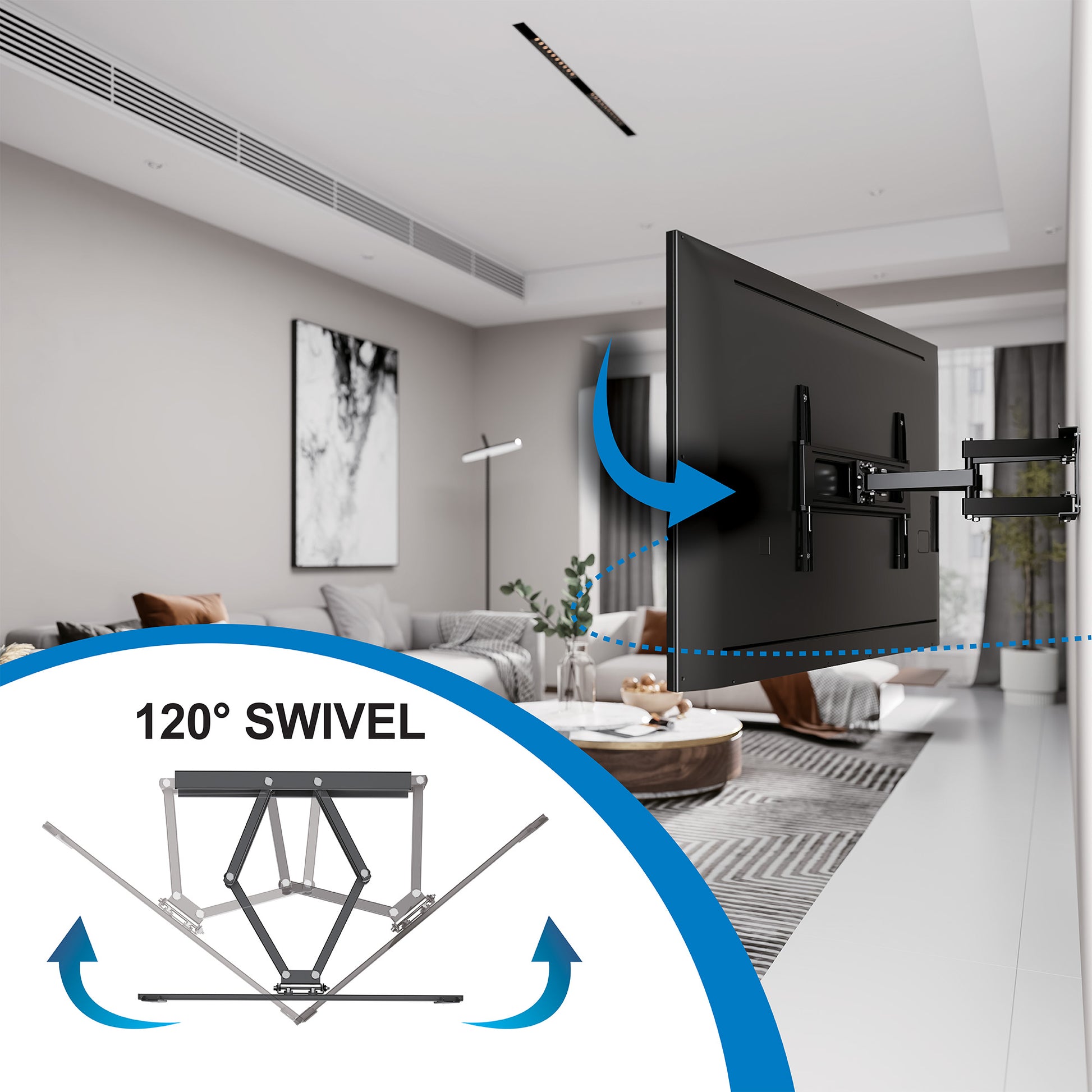 Outdoor TV-Wandhalterung für 37 bis 86 Zoll, vollbeweglich Image 14