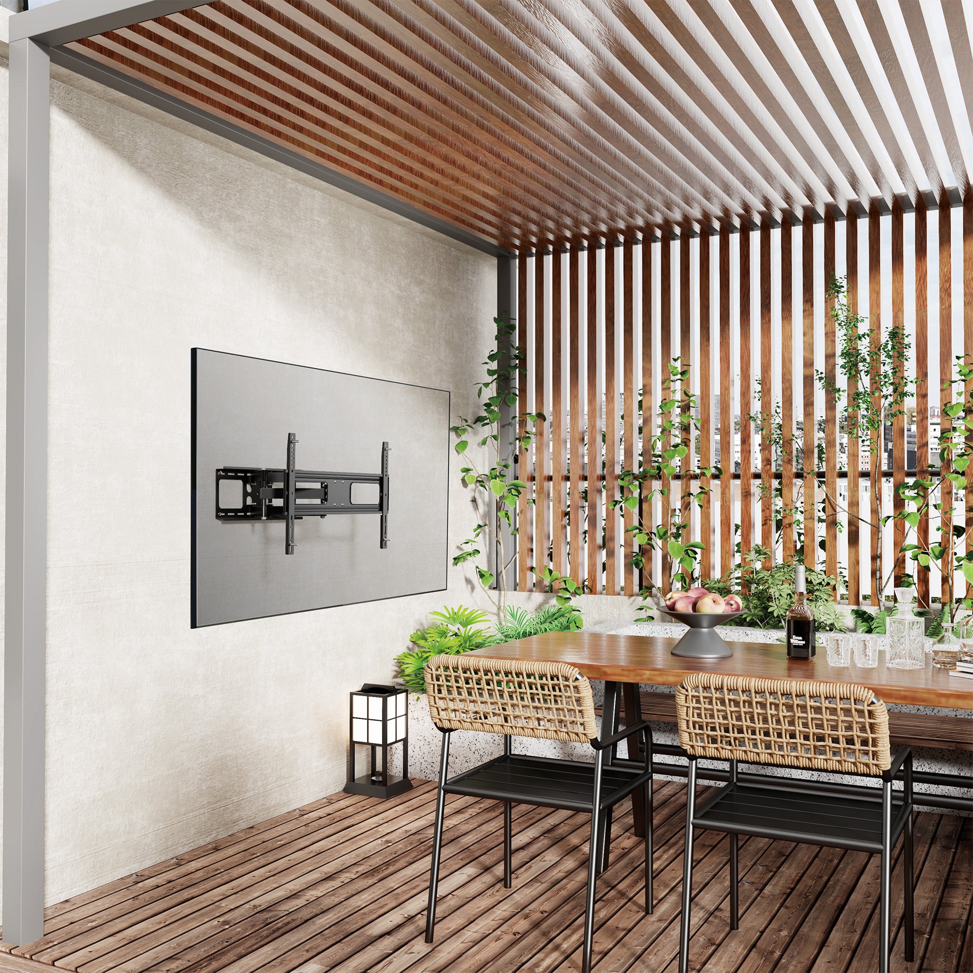 Outdoor TV-Wandhalterung für 37 bis 86 Zoll, vollbeweglich Image 6