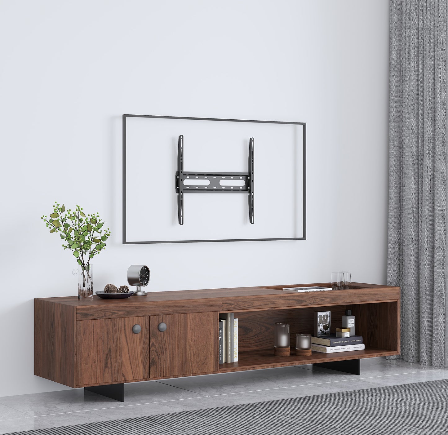 Ultraflache TV-Wandhalterung für 32 bis 55 Zoll, starr Image 6