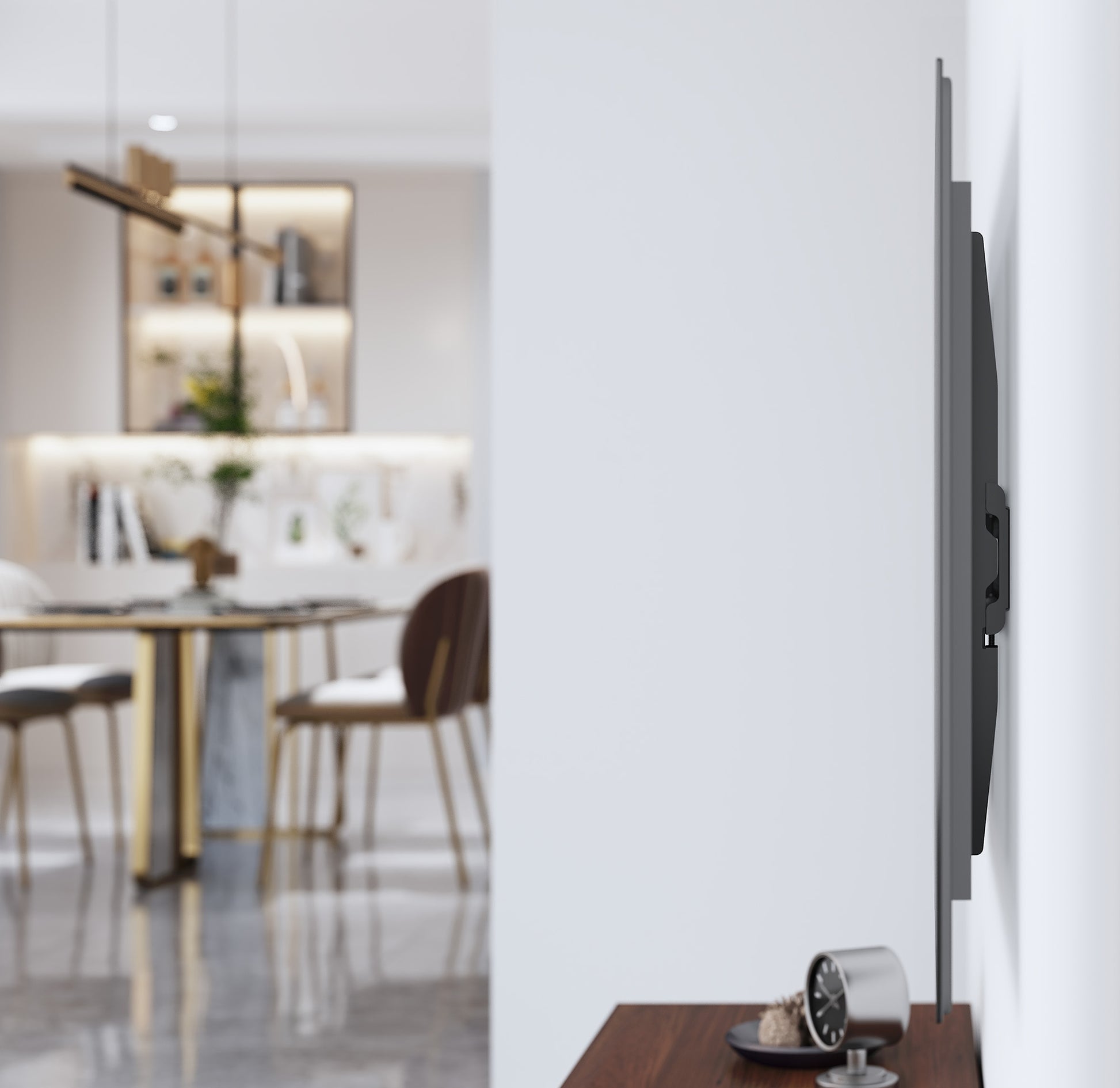 Ultraflache TV-Wandhalterung für 32 bis 55 Zoll, starr Image 7