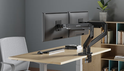 Tischhalterung für zwei Monitore von 17 bis 45 Zoll Image 3