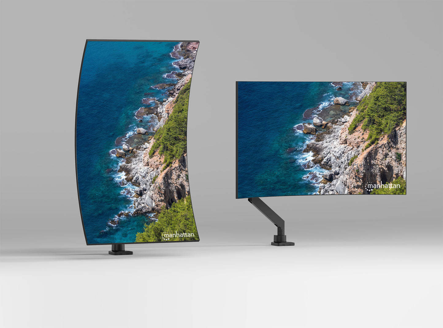 Tischhalterung mit USB-Ports für einen Monitor von 17 bis 57 Zoll Image 6