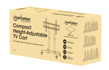 Kompakter TV-Ständer auf Rollen für 23 bis 70 Zoll, neigbar und höhenverstellbar Packaging Image 2