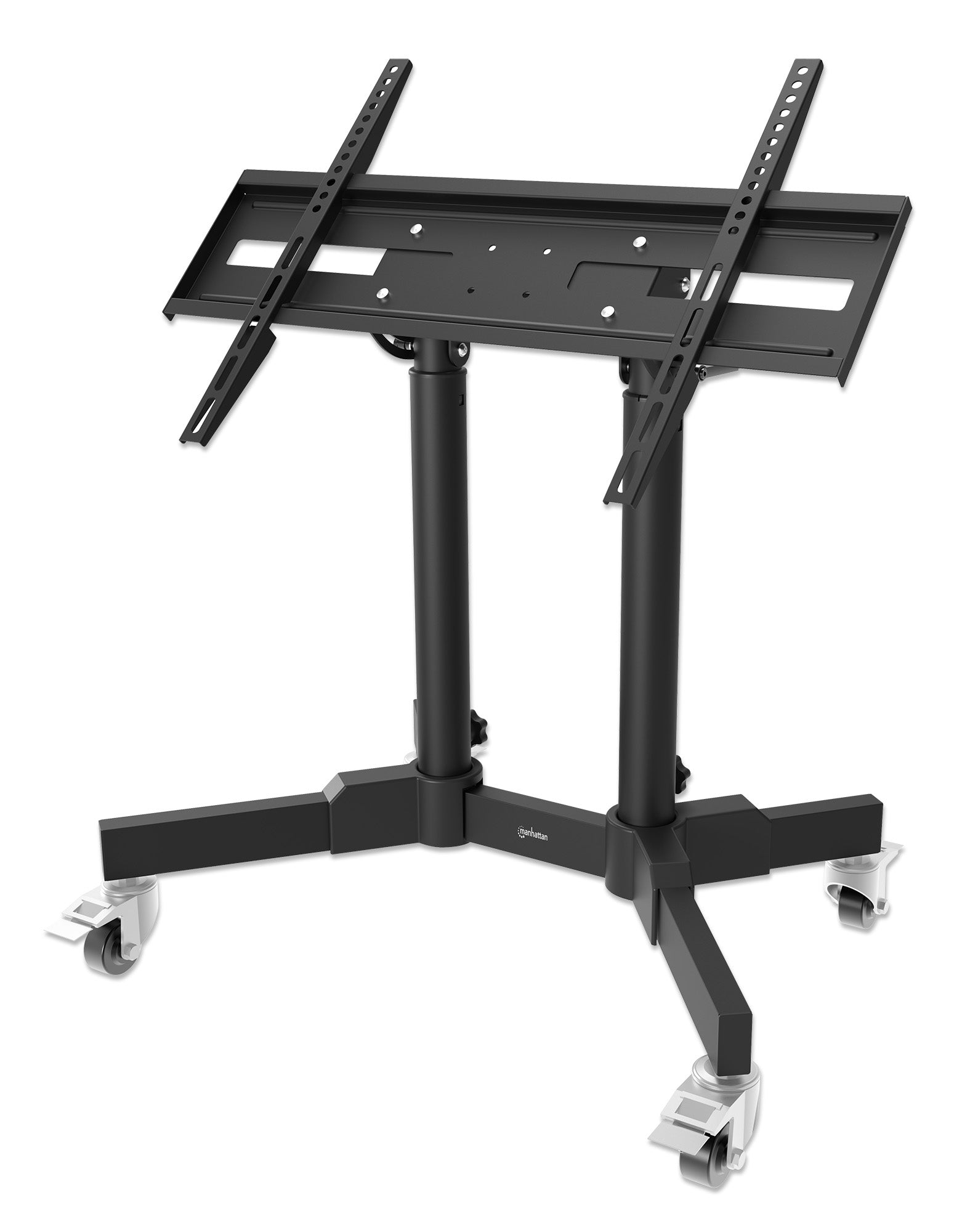 Kompakter TV-Ständer auf Rollen für 23 bis 70 Zoll, neigbar und höhenverstellbar Image 1