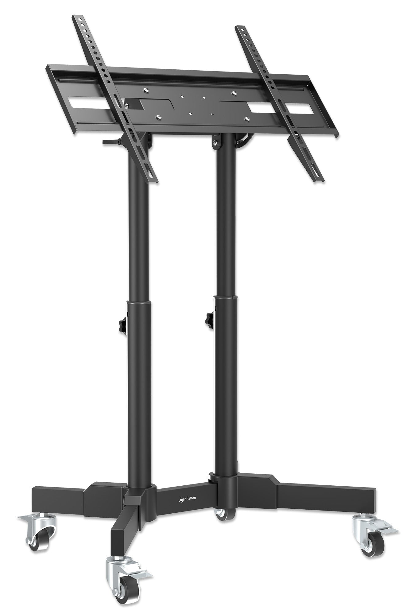 Kompakter TV-Ständer auf Rollen für 23 bis 70 Zoll, neigbar und höhenverstellbar Image 4