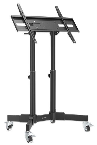 Kompakter TV-Ständer auf Rollen für 23 bis 70 Zoll, neigbar und höhenverstellbar Image 4