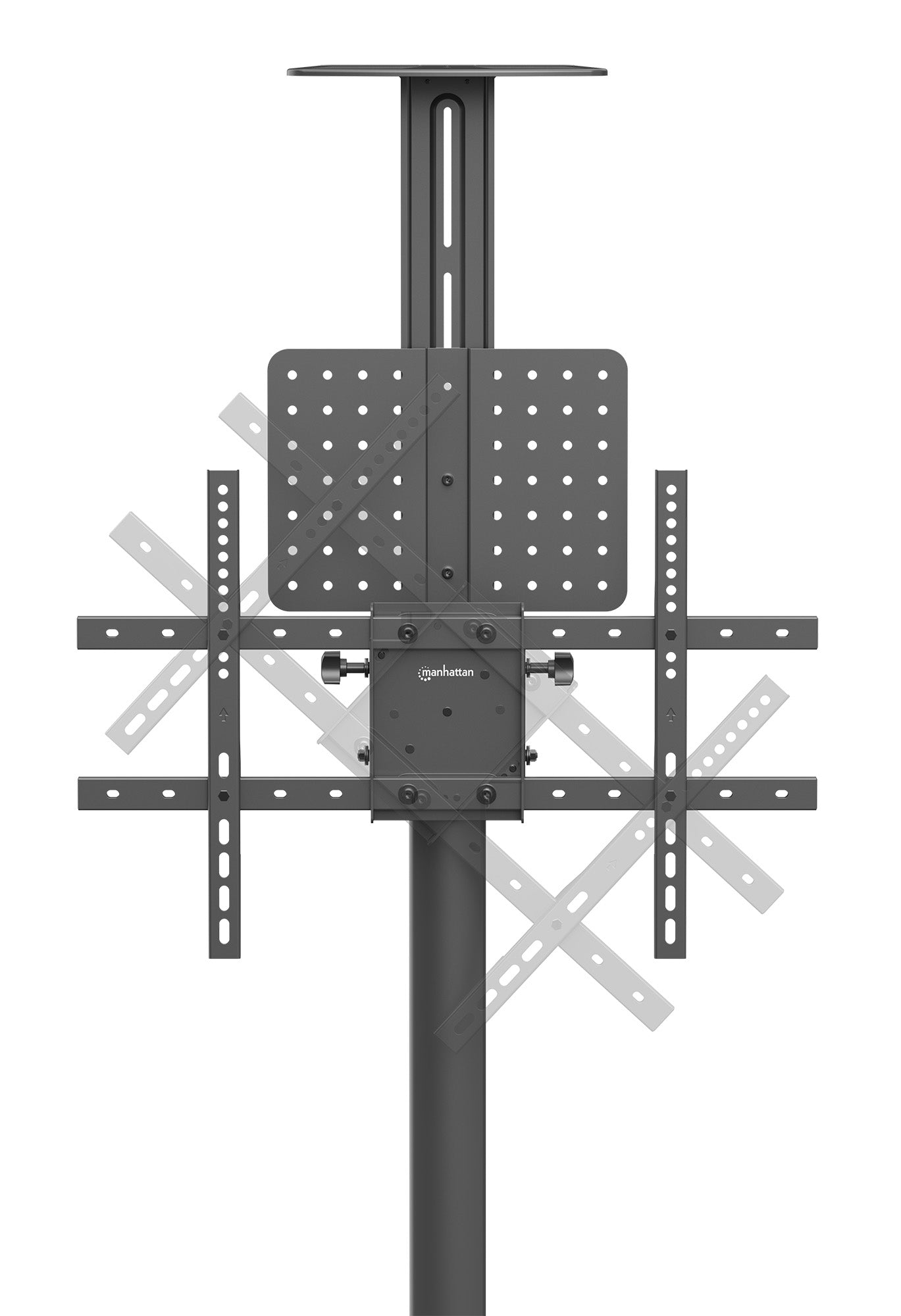 Multimedia TV-Ständer auf Rollen für 37 bis 86 Zoll, neigbar und höhenverstellbar Image 13