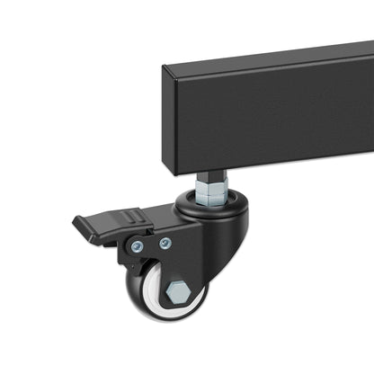 TV-Ständer auf Rollen für 37 bis 70 Zoll, neigbar und höhenverstellbar Image 11