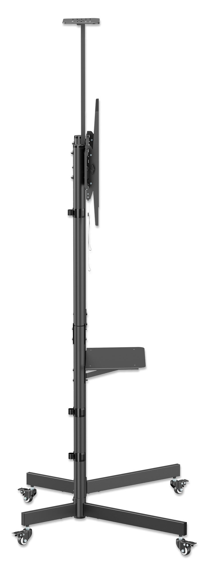 TV-Ständer auf Rollen für 37 bis 70 Zoll, neigbar und höhenverstellbar Image 8