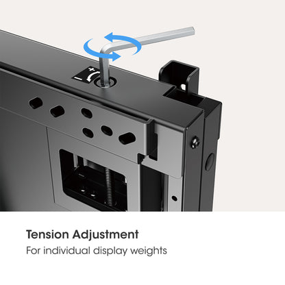TV-Wandhalterung, höhenverstellbar mit werkzeuglosem Lift&Lock-System, für 55 bis 75 Zoll Image 13
