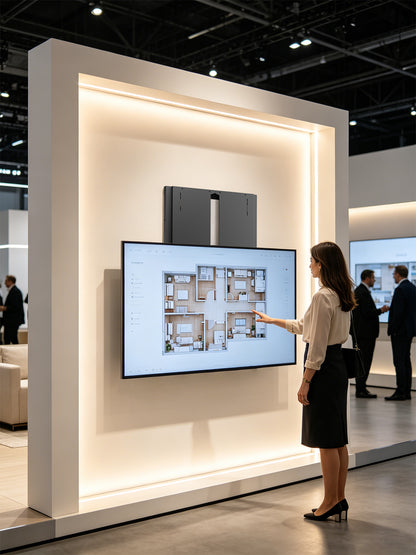 TV-Wandhalterung, höhenverstellbar mit werkzeuglosem Lift&Lock-System, für 55 bis 75 Zoll Image 3
