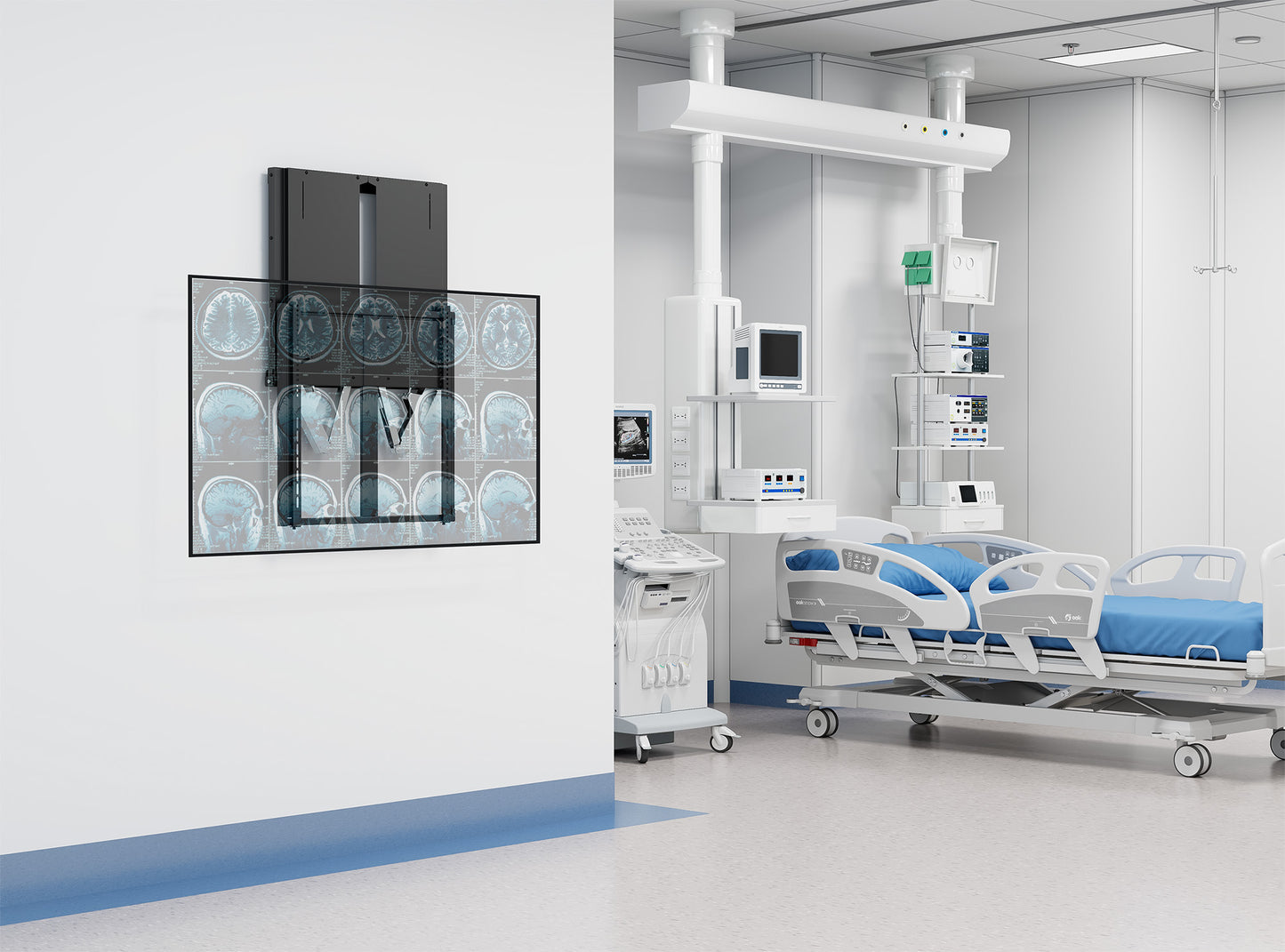 TV-Wandhalterung, höhenverstellbar mit werkzeuglosem Lift&Lock-System, für 55 bis 75 Zoll Image 7