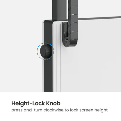 TV-Ständer auf Rollen, höhenverstellbar mit werkzeuglosem Lift&Lock-System, für 50 bis 100 Zoll Image 12
