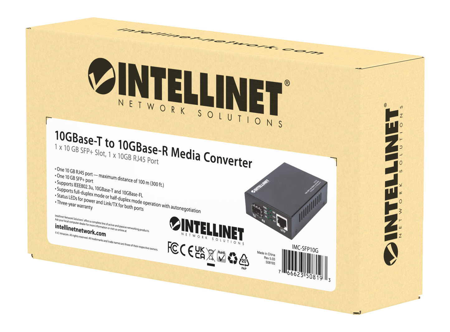 10GBase-T auf 10GBase-R Medienkonverter Packaging Image 2