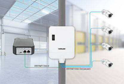 Outdoor PoE-Powered 5-Port Gigabit Switch mit PoE-Passthrough / 4-Port PoE+ Extender Image 11