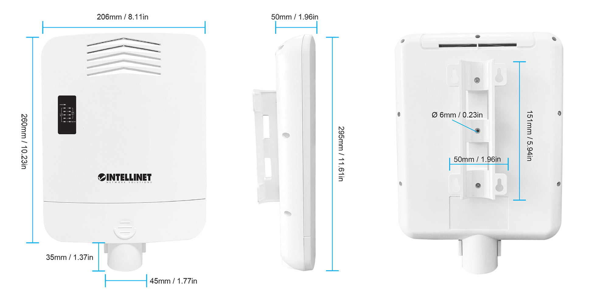 Outdoor PoE-Powered 5-Port Gigabit Switch mit PoE-Passthrough / 4-Port PoE+ Extender Image 12