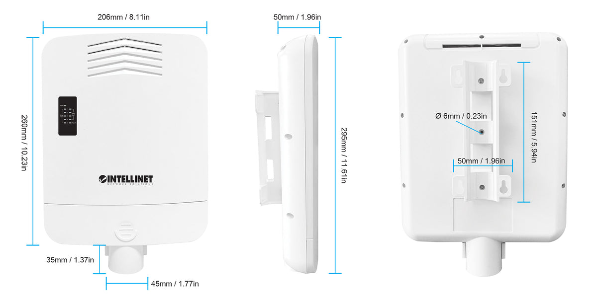 Outdoor PoE-Powered 5-Port Gigabit Switch mit PoE-Passthrough / 4-Port PoE+ Extender Image 12