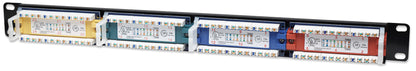 Cat5e 24-Port Patchpanel, farbkodiert, 1 HE Image 3