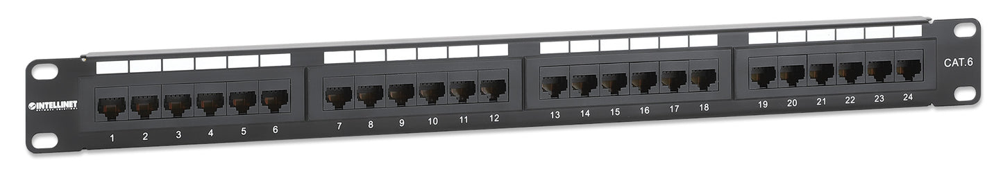 Cat6 24-Port Patchpanel, 1 HE Image 3
