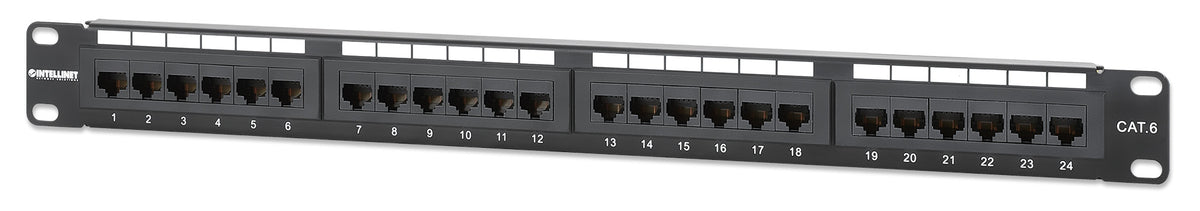 Cat6 24-Port Patchpanel, 1 HE Image 1