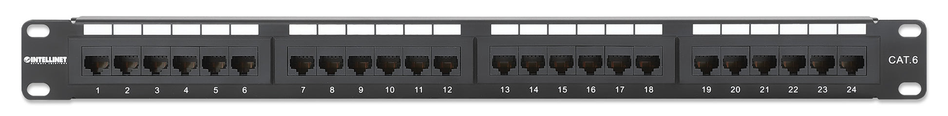 Cat6 24-Port Patchpanel, 1 HE Image 4