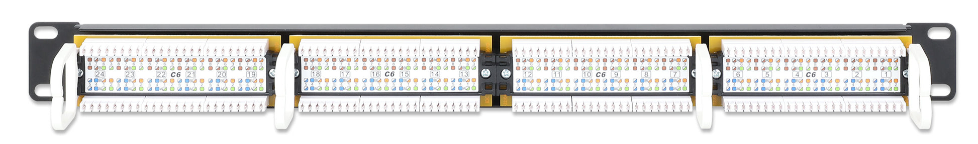 Cat6 24-Port Patchpanel, 1 HE Image 5