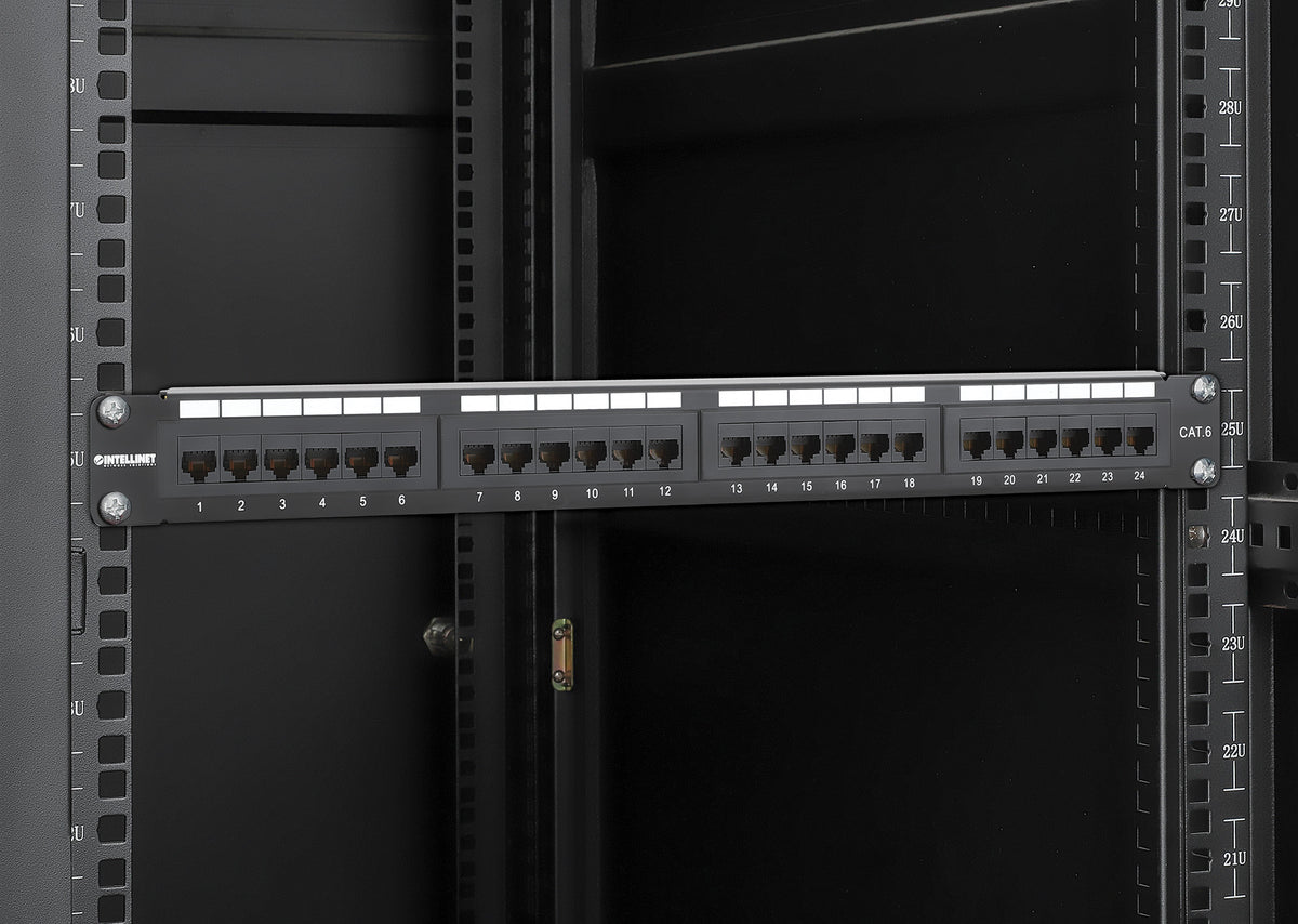 Cat6 24-Port Patchpanel, 1 HE Image 6