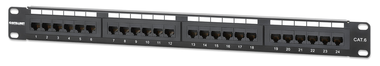 Cat6 24-Port Patchpanel, 1 HE Image 1