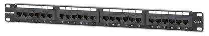 Cat6 24-Port Patchpanel, 1 HE Image 1