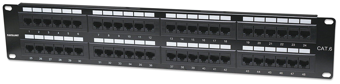 Cat6 48-Port Patchpanel, 2 HE Image 1