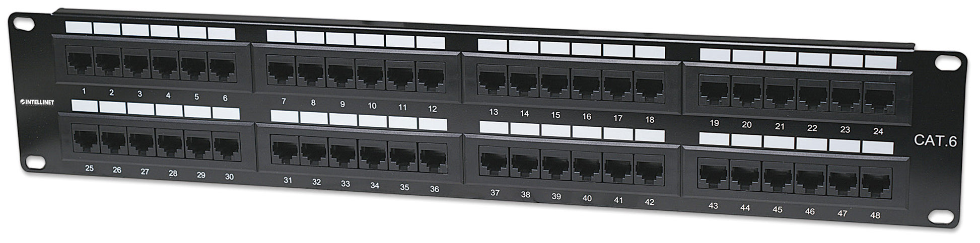 Cat6 48-Port Patchpanel, 2 HE Image 1