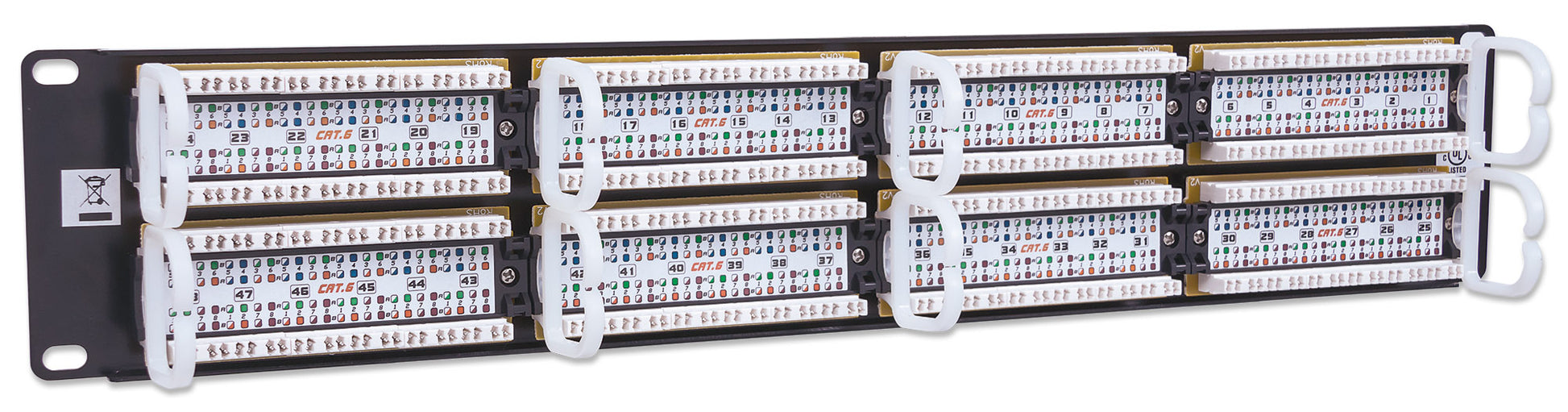 Cat6 48-Port Patchpanel, 2 HE Image 5