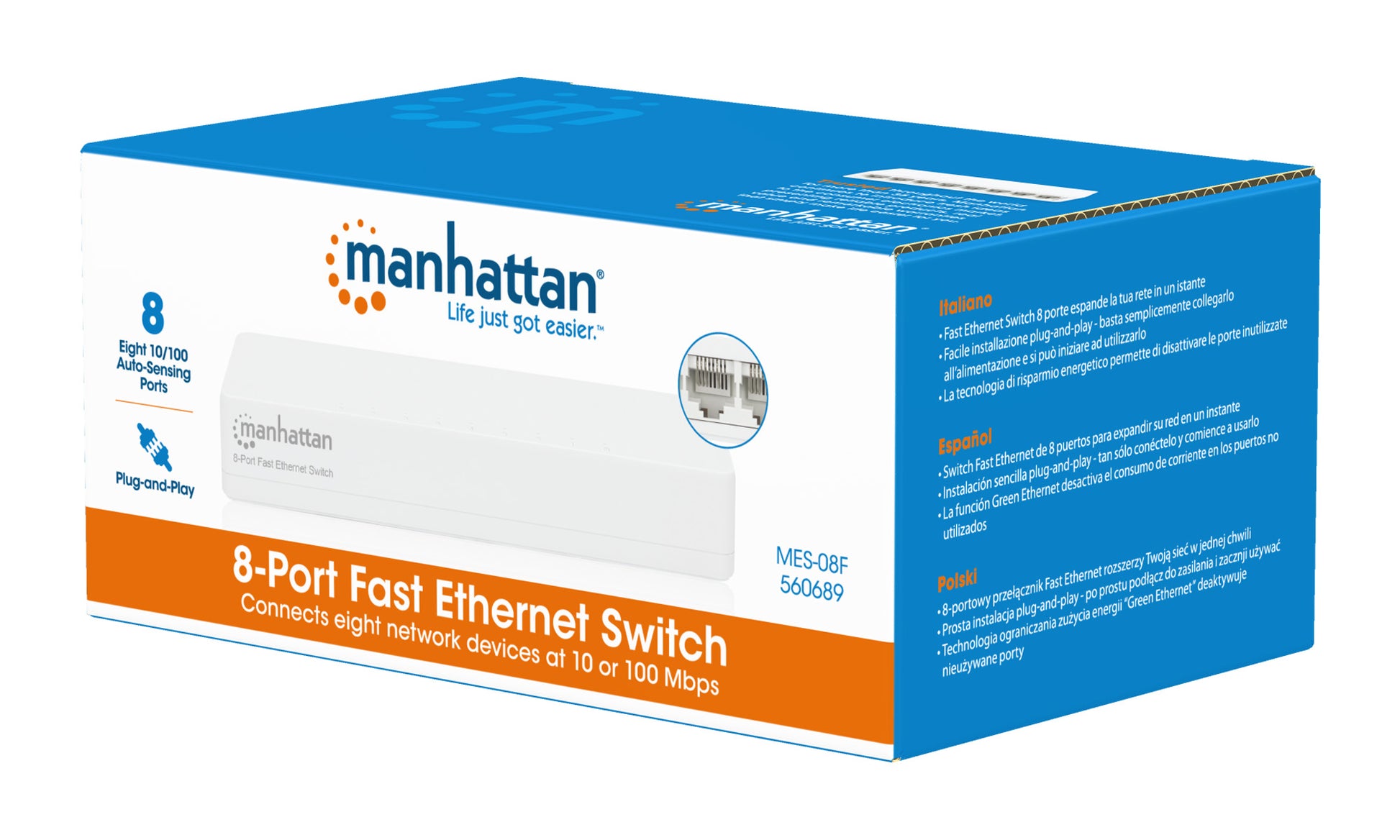 8-Port Fast Ethernet Switch Packaging Image 2