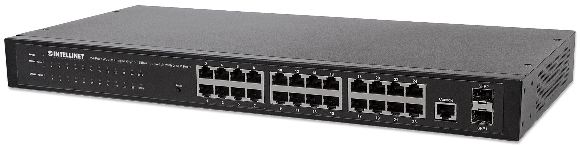 24-Port Web-Managed Gigabit Ethernet Switch mit 2 SFP-Ports Image 1
