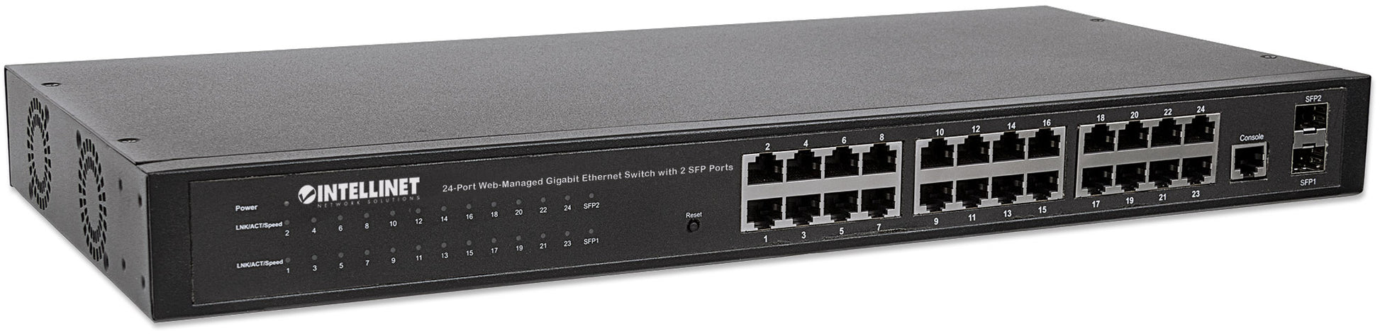 24-Port Web-Managed Gigabit Ethernet Switch mit 2 SFP-Ports Image 3