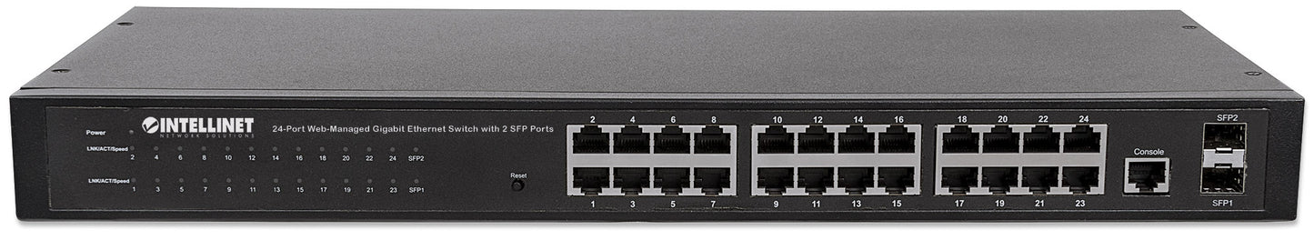 24-Port Web-Managed Gigabit Ethernet Switch mit 2 SFP-Ports Image 4