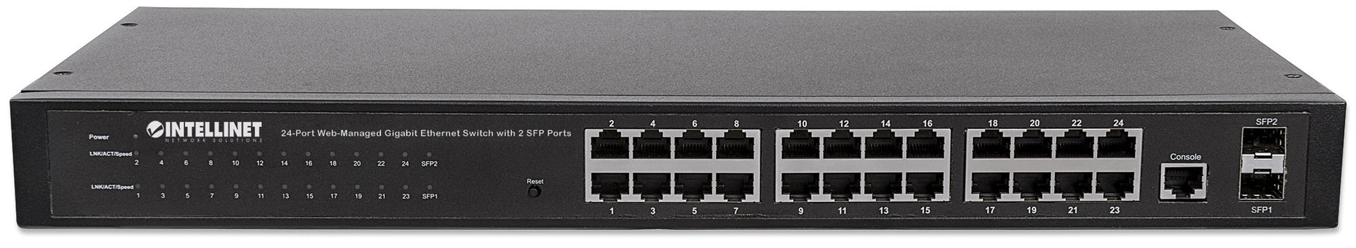 24-Port Web-Managed Gigabit Ethernet Switch mit 2 SFP-Ports Image 4