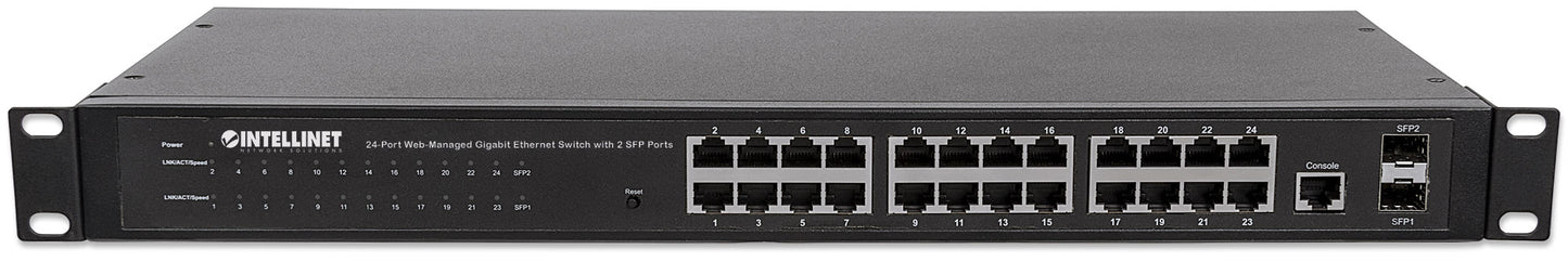 24-Port Web-Managed Gigabit Ethernet Switch mit 2 SFP-Ports Image 6
