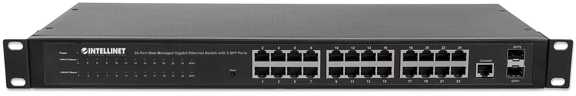 24-Port Web-Managed Gigabit Ethernet Switch mit 2 SFP-Ports Image 6