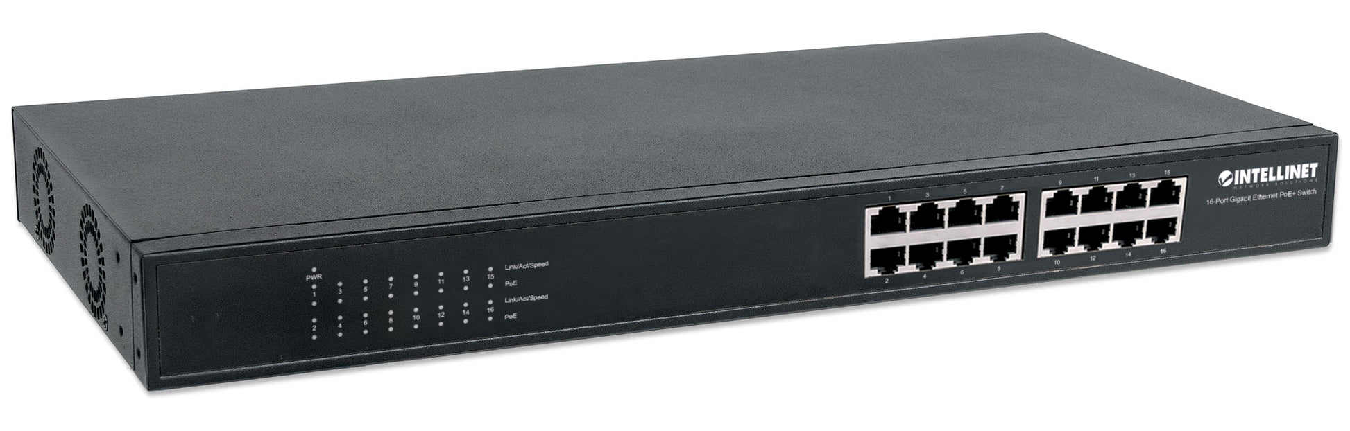 16-Port Gigabit Ethernet PoE+ Switch Image 3