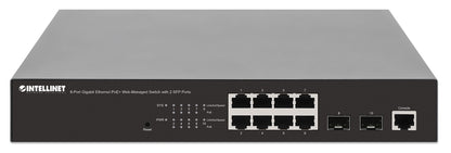 8-Port Gigabit Ethernet PoE+ Web-Managed Switch mit 2 SFP-Ports Image 4