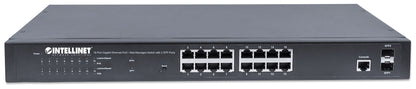 16-Port Gigabit Ethernet PoE+ Web-Managed Switch mit 2 SFP-Ports Image 4