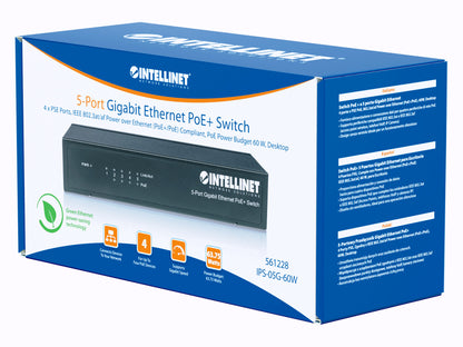 5-Port Gigabit Ethernet PoE+ Switch Packaging Image 2