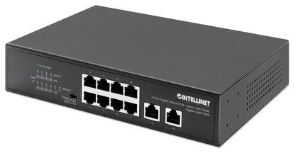 8-Port Gigabit Ethernet PoE+ Switch mit 2 RJ45 Gigabit Uplink-Ports Image 1