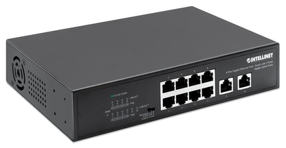 8-Port Gigabit Ethernet PoE+ Switch mit 2 RJ45 Gigabit Uplink-Ports Image 3