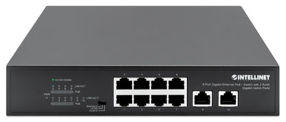 8-Port Gigabit Ethernet PoE+ Switch mit 2 RJ45 Gigabit Uplink-Ports Image 4