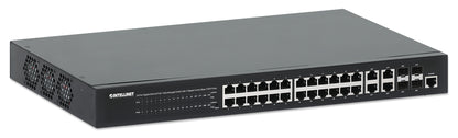 24-Port Gigabit Ethernet PoE+ Web-Managed Switch mit 4 Gigabit Kombo-Base-T/SFP-Ports Image 3