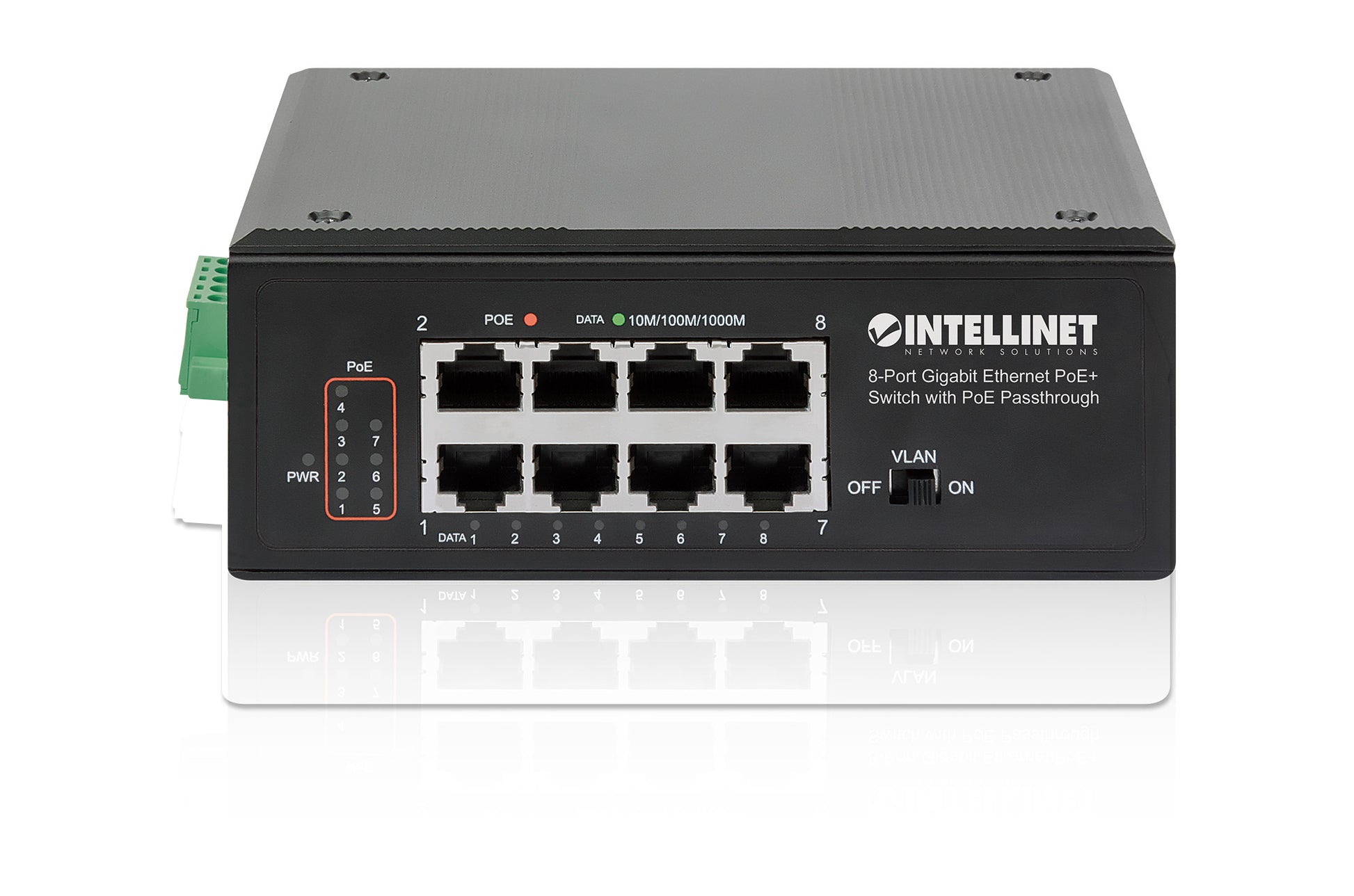 PoE-Powered 8-Port PoE+ Gigabit Industrie-Switch mit PoE-Passthrough Image 5