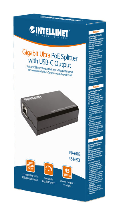 Gigabit Ultra PoE-Splitter mit USB-C-Ausgang Packaging Image 2