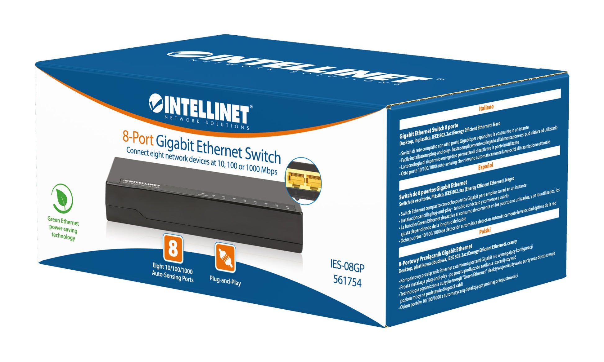 8-Port Gigabit Ethernet Switch Packaging Image 2